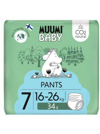 Подгузники Moomin Baby Walkers 7-34 шт 16-26 кг