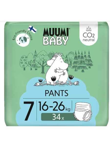 Подгузники Moomin Baby Walkers 7-34 шт 16-26 кг