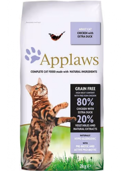 Беззерновой корм для кошек Applaws Adult Chicken & Duck 2 кг