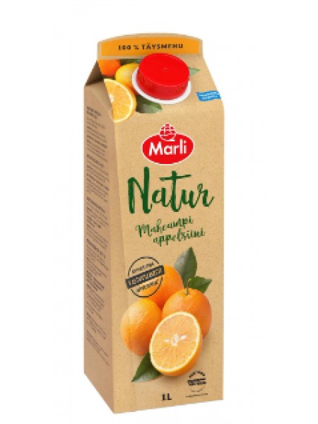Сок апельсиновый Marli Natur Sweeter 100% 1л