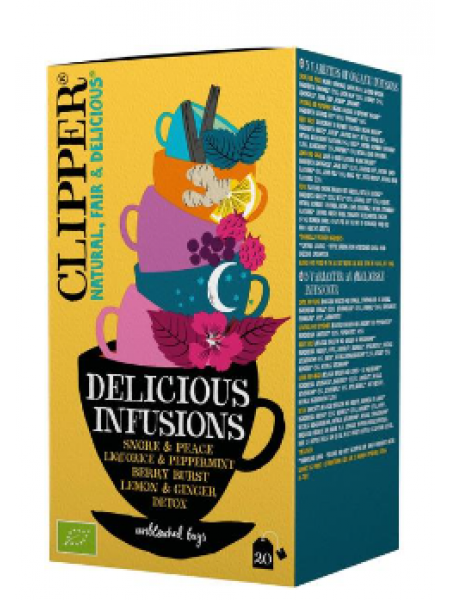 Органический травяной чай Clipper Delicious Infusions 20 шт