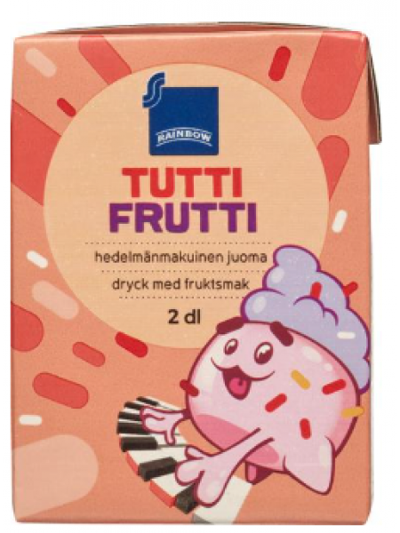 Напиток со вкусом фруктов Rainbow Tutti Frutti 2dl 