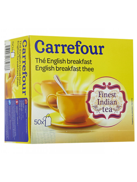 Чай черный в пакетиках Carrefour English Breakfast 50 шт
