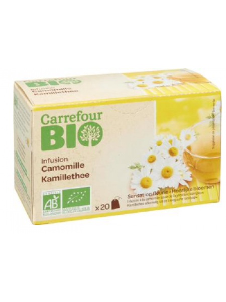 Ромашковый травяной чай Carrefour Bio 20шт органический 