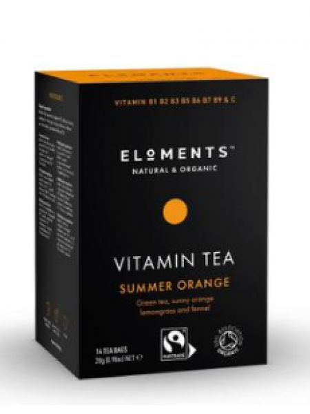 Чай витаминный зеленый Eloments Summer Orange Vitamin 14x2г