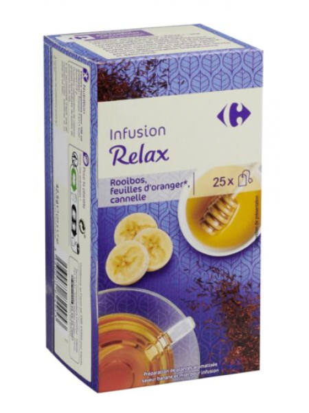 Чай травяной Infusion Relax CARREFOUR 25шт