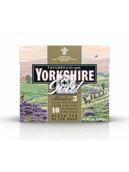Черный чай Taylors of Harrogate Yorkshire Gold в пакетиках 80 шт