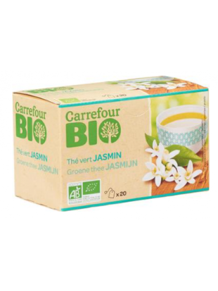 Чай зеленый органический Carrefour Bio 20 шт с жасмином