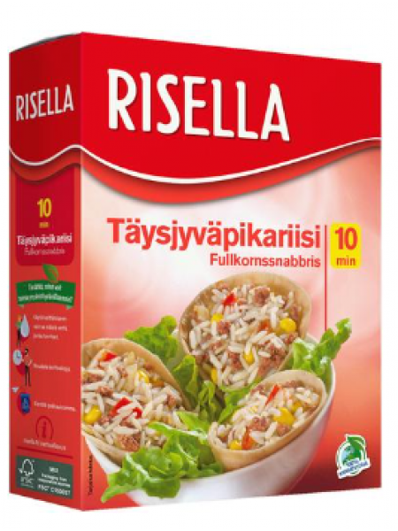 Рис коричневый цельнозерновой Risella Täysjyväpikariisi 800г