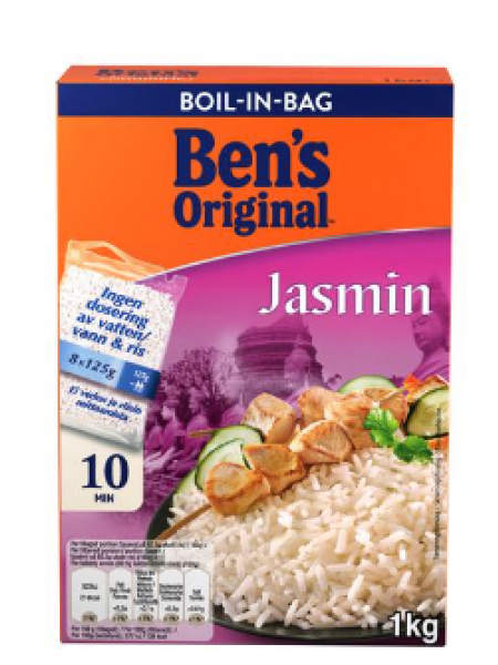 Рис жасминовый Ben's Original Jasmin в пакетиках для варки 8х125г