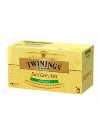 Органический чай в пакетиках Twinings Earl Grey Luomu tee 25x2г
