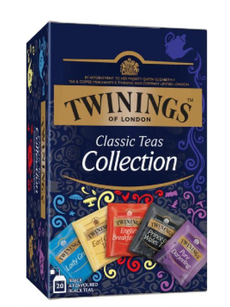 Ассорти черного чая Twinings Classics Collection 20x2г в пакетиках 