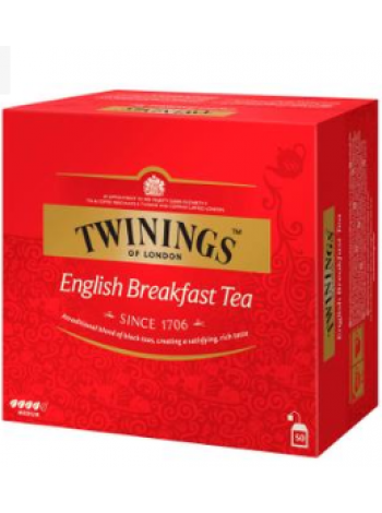 Чай в пакетиках Twinings English Breakfast tee 50x2г Английский Завтрак