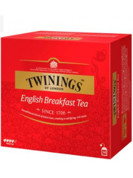 Чай в пакетиках Twinings English Breakfast tee 50x2г Английский Завтрак