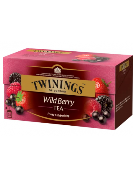 Чай черный Twinings Wild Berries 25x2г лесные ягоды 