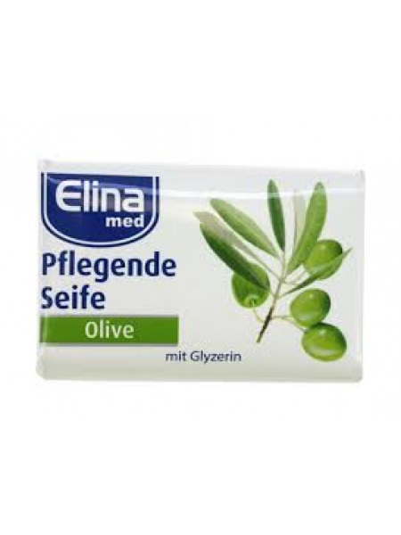 Мыло кусковое Elina оливковое 100г
