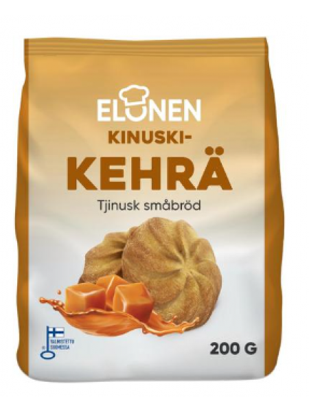 Печенье со вкусом ириски Elonen kinuskikehrä 200г
