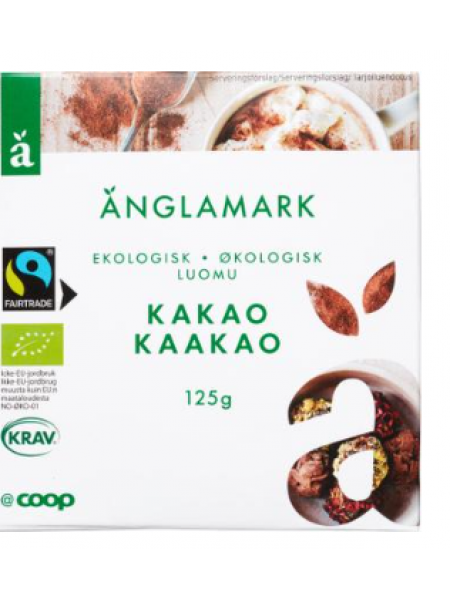 Органический какао-порошок Änglamark 125г