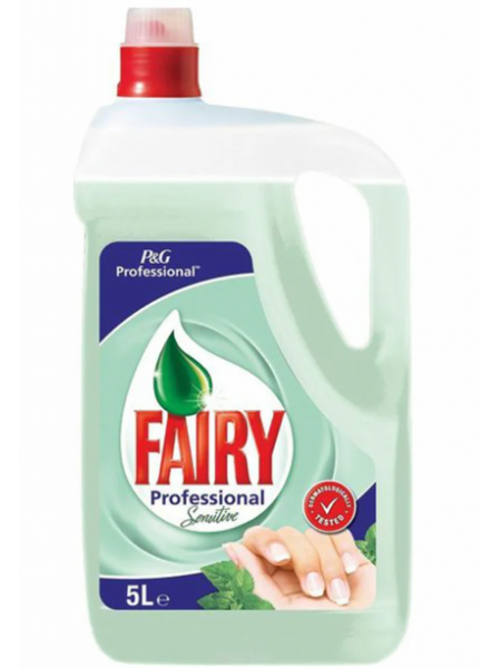 Средство для мытья посуды Fairy Professional Sensitive 5 л канистра с мятой