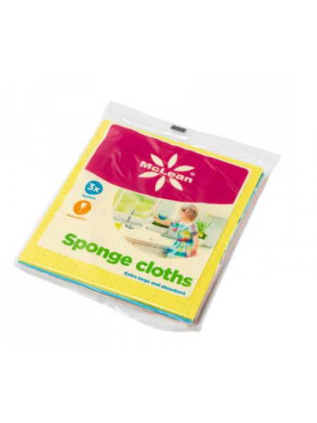 Губчатые салфетки McLean Sponge Cloths 3 шт/уп