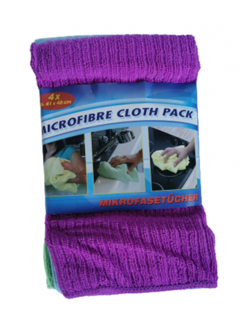 Салфетки из микрофибры Microfibre Cloth Pack, 41х48 см 4шт 