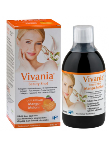 Жидкий продукт  Vivania Beauty Shot 500мл с гиалуроновой кислотой и витамином С