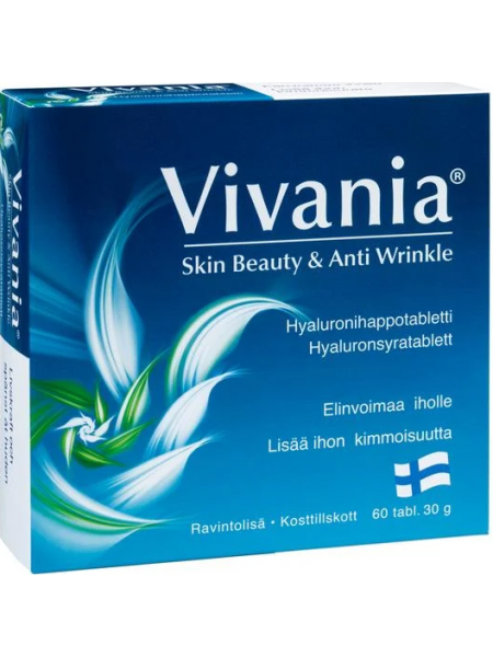 Витамины против морщин Vivania Skin Beauty & Anti Wrinkle 60 таблеток 