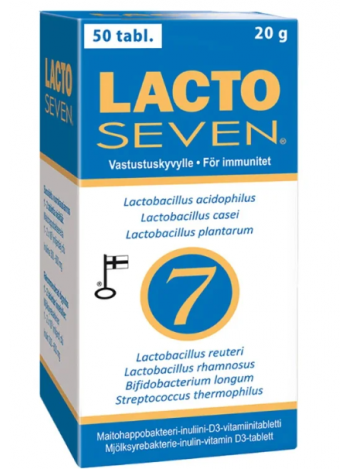 Витамины с молочнокислые бактериями Lactoseven  50 таблеток