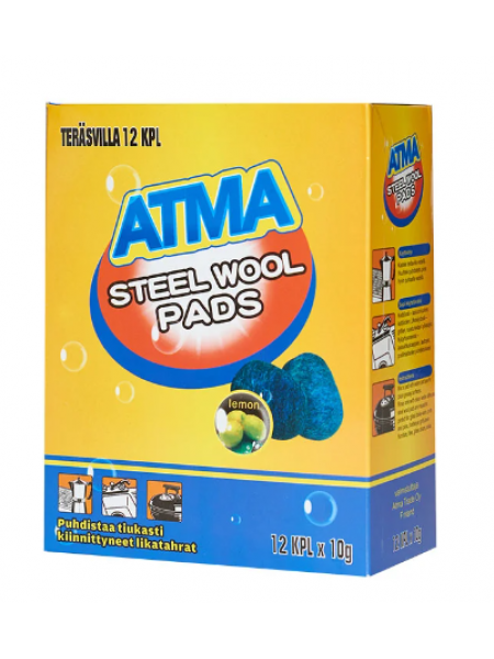 Металлические губки с мылом Atma Steel Pods 12 шт лимон