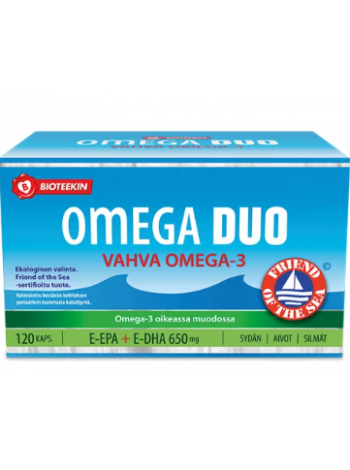 Витамины для нормальной работы сердца Bioteekin Omega Duo 650 мг 120 таблеток