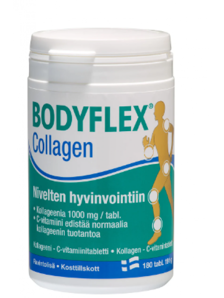 Пищевая добавка с коллагеном и витамином С Bodyflex Collagen 180 таб по 191г