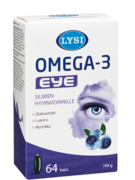 Рыбий жир в капсулах LYSI Omega-3 Eye 64 шт