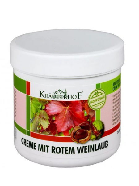 Крем для ног от Krauterhof Creme Mit Rotem WeinLaub с экстрактом листьев красного винограда 100мл