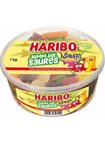 Жевательные конфеты HARIBO Nimm dir Saures 1000г в банке