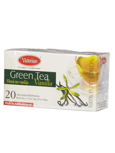 Чай зелёный с ванилью Victorian 20шт