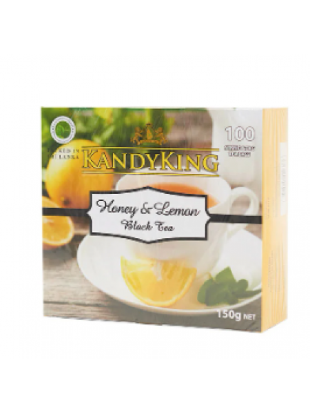 Чай в пакетиках Kandy King Tea Honey / Lemon 100шт х 1,5 г