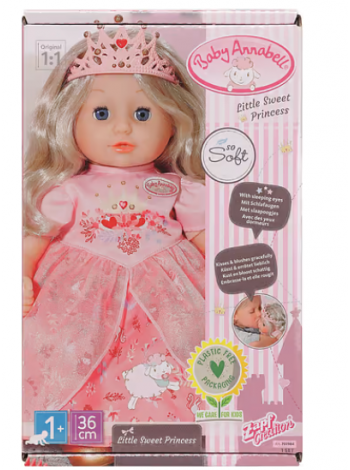 Кукла Baby Annabell Little Sweet Princess 36см