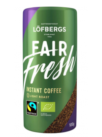 Растворимый кофе Löfbergs Fair Fresh Fairtrade Organic 100 г 