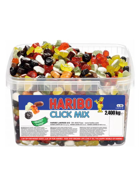 Конфеты жевательные HARIBO Click Mix  2,4 кг