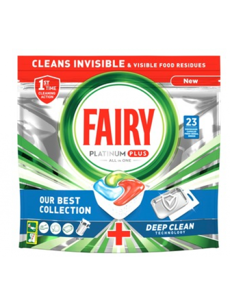 Таблетки для посудомоечной машины Fairy Platinum Plus All in One Deep Clean 23шт