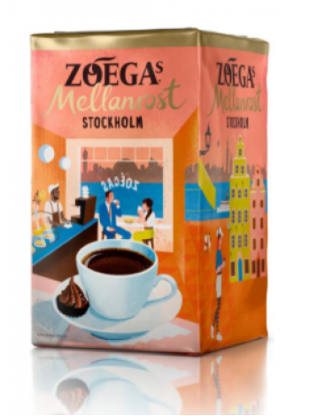 Кофе молотый Zoégas Stockholm 450г Стокгольм средней обжарки