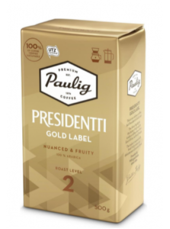 Молотый кофе Paulig Presidentti Gold Label 500г