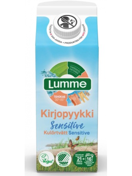 Жидкий стиральный порошок Lumme Kirjopyykki Sensitive 750мл для чувствительной стирки