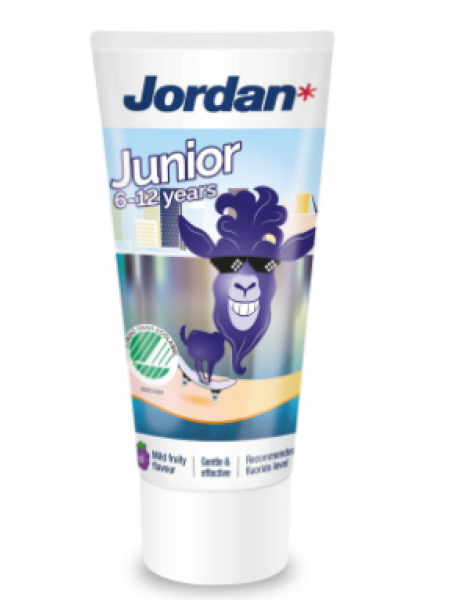 Детская зубная паста Jordan junior 6-12лет фруктовый вкус 50мл