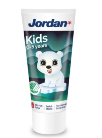 Зубная паста Jordan Kids 0-5 лет 50мл мягкий клубничный вкус