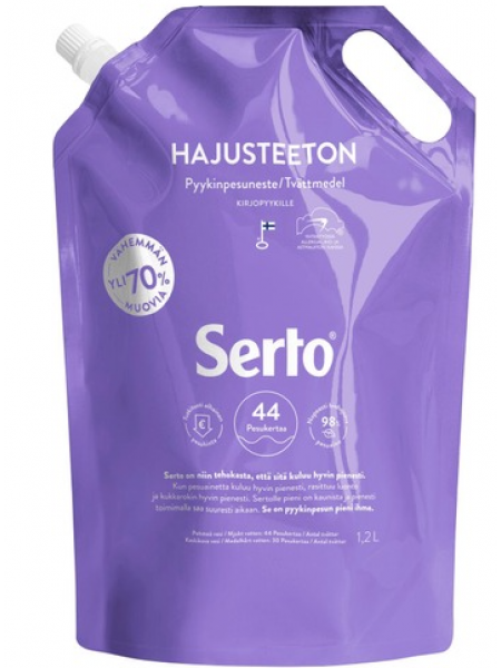 Жидкий порошок Serto Hajusteeton без запаха 1,2л