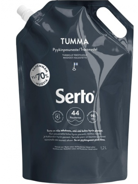 Жидкий порошок Serto Tumma 1,2л для стирки темного белья