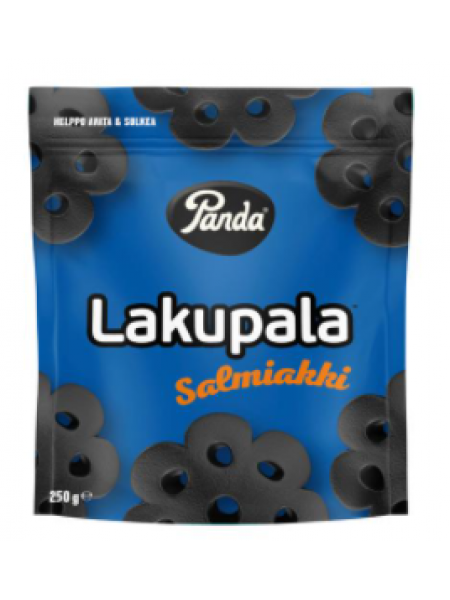 Конфеты с лакрицей Panda Lakupala salmiakki 250г