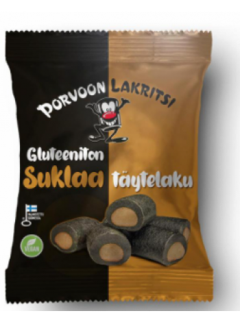 Безглютеновый шоколад с начинкой из лакрицы Porvoon Lakritsi Porvoon Lakritsi Gluteeniton Täytelakritsi Suklaa 150г