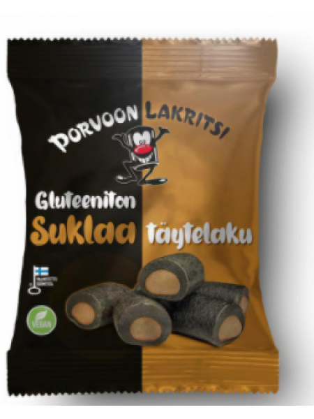 Безглютеновый шоколад с начинкой из лакрицы Porvoon Lakritsi Porvoon Lakritsi Gluteeniton Täytelakritsi Suklaa 150г